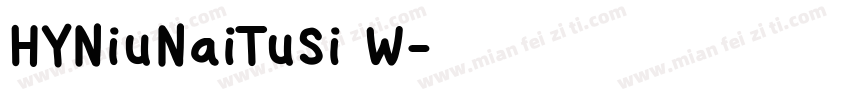 HYNiuNaiTuSi W字体转换